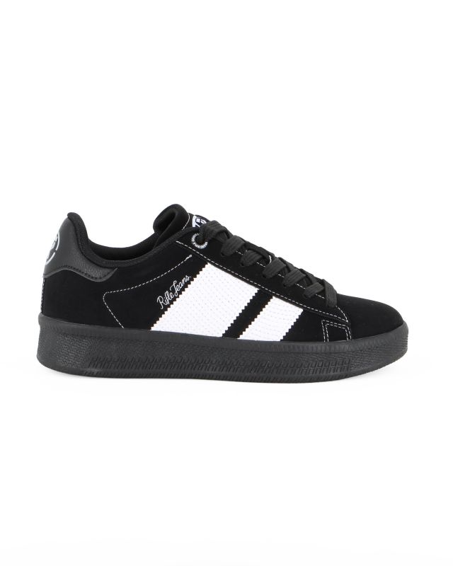 Prodotto: RIFLE - Scarpa sneakers nera da donna con lacci