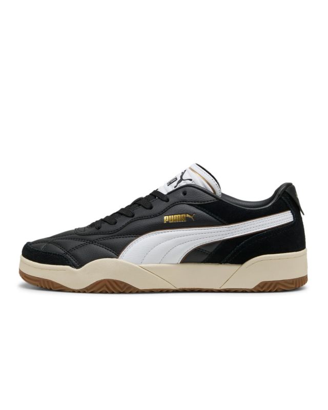 Prodotto: PUMA - Scarpa da uomo nera con dettagli bianchi e beige - PUMA TIFOSI SD