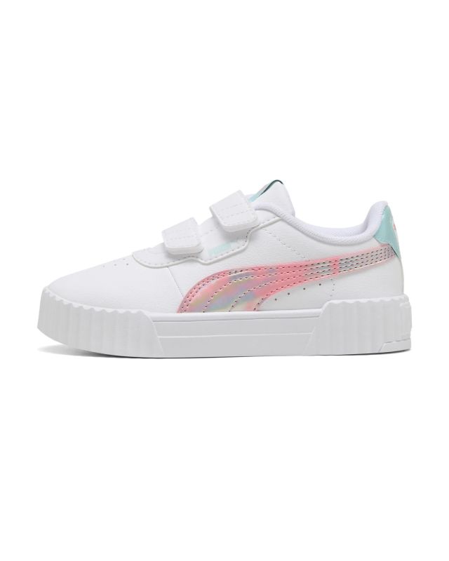Prodotto: PUMA - SNEAKERS BIMBA CARINA 3.0 SPACE BELLE PS BIANCHE, ROSA E CELESTI DAL 28 AL 35, 402806-01