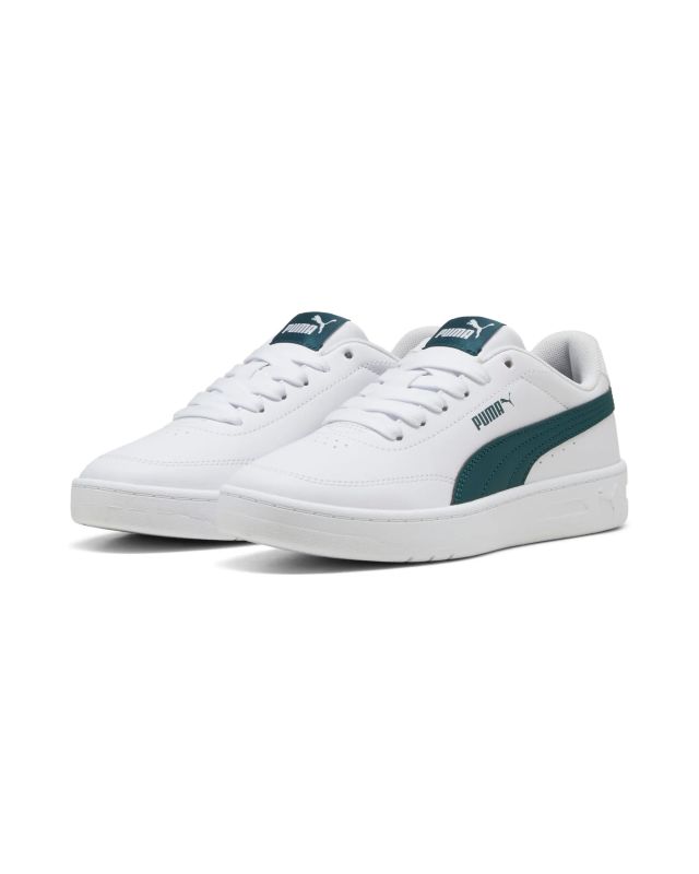 Prodotto: PUMA - SNEAKERS JUNIOR BIANCA E VERDE COURT CLASSIC CLEAN GS DAL 36 AL 39, 403750-04