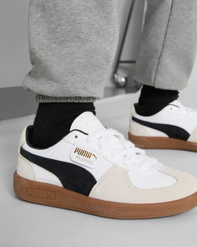 Prodotto: PUMA - SNEAKERS JUNIOR BIANCA E NERA PALERMO ELEVATA LTH  397275-01