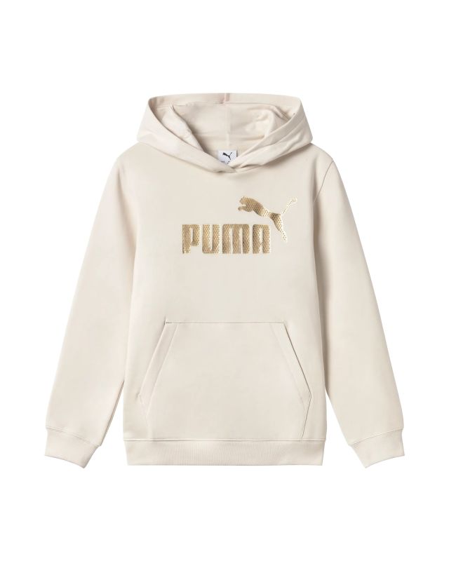 Prodotto: PUMA - FELPA JUNIOR ( 7-16 ANNI) BORDEAUX CON CAPPUCCIO  ESSENTIAL + TEXTURED FOIL BIG LOGO, 692208-87