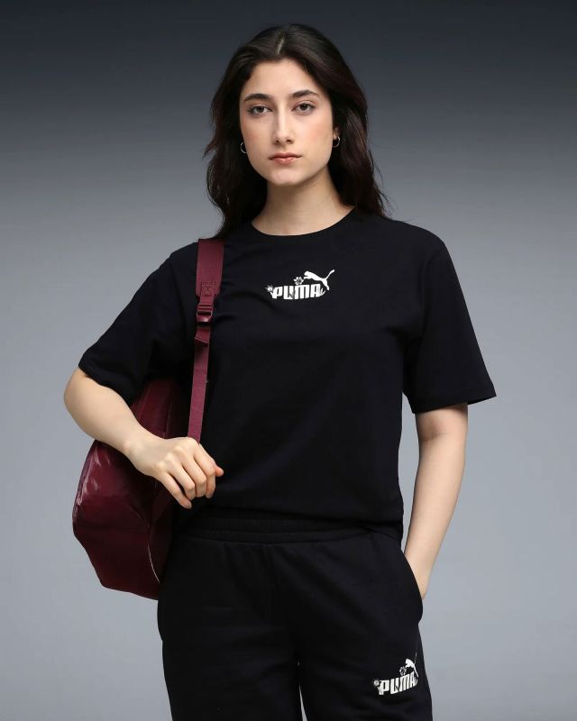 Prodotto: PUMA - T-SHIRT NERA  ESSENTIAL NATURE 2.0 RELAXED TEE  DA DONNA,  688077-01
