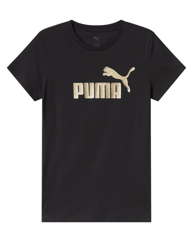 Prodotto: PUMA - T-SHIRT MEZZA MANICA BEIGE ESSENTIAL + TEXTURED FOIL BIG LOGO DA DONNA, 692160-87