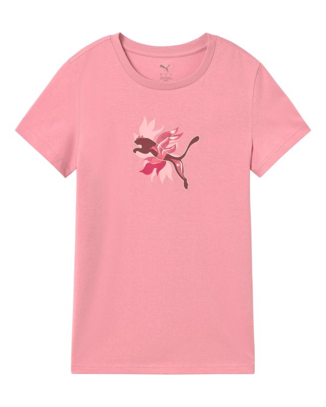 Prodotto: PUMA - T-SHIRT MEZZA MANICA ROSA GRAPHIC FLOWERED CAT DA DONNA, 693299-65