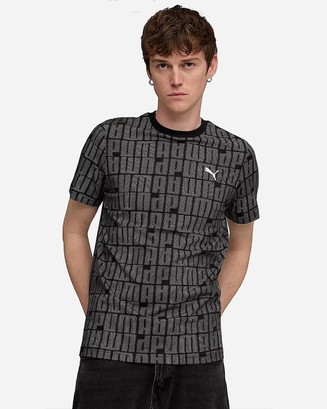 Prodotto: PUMA - T-SHIRT NERA E BIANCA ESSENTIALS CON LOGO LAB  DA UOMO, 688185-01