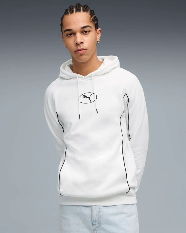 Prodotto: PUMA -FELPA CON CAPPUCCIO BIANCA SPORT HD FL DA UOMO,  688394-02