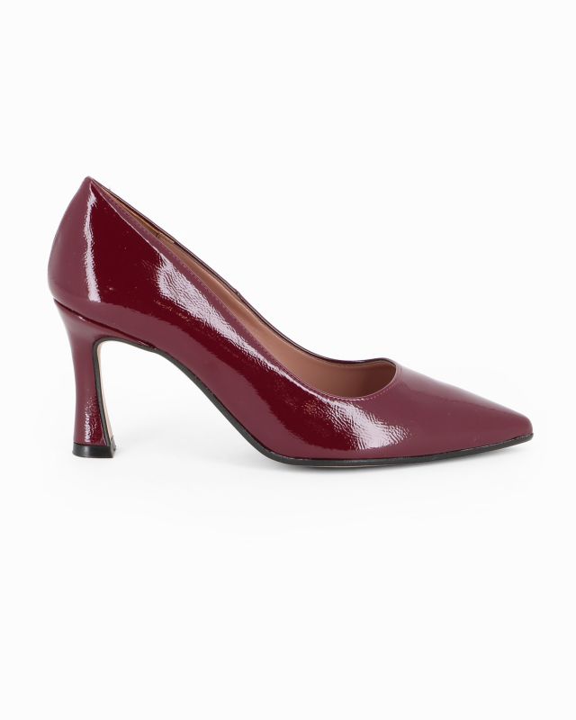 Prodotto: MISS GLOBO - Décolleté bordeaux naplak, tacco 7,5CM - MADE IN ITALY