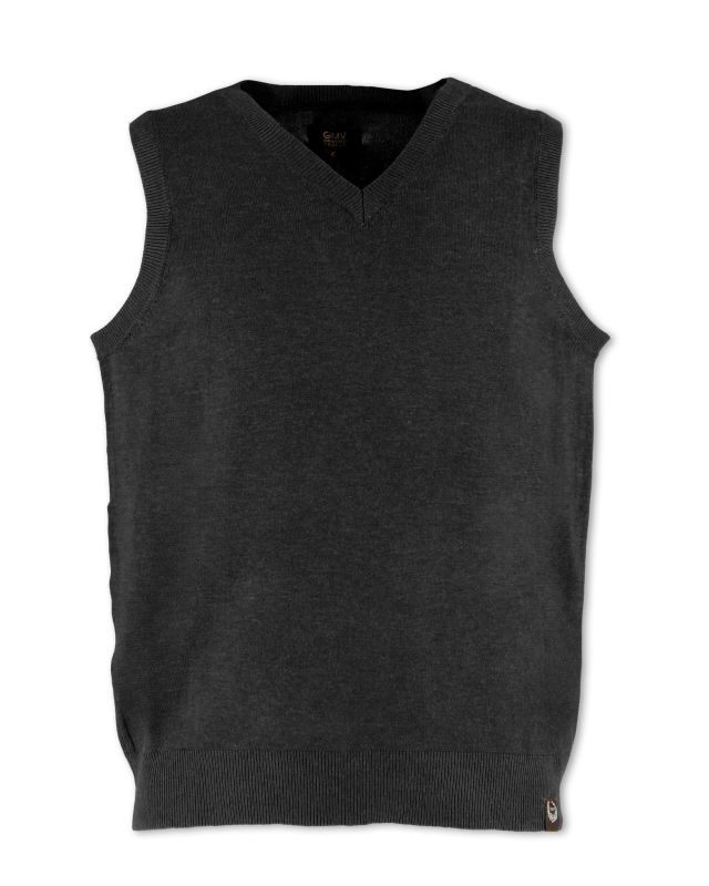 Prodotto: GMV - GILET SMANICATO NERO CON SCOLLO A V IN MAGLIA