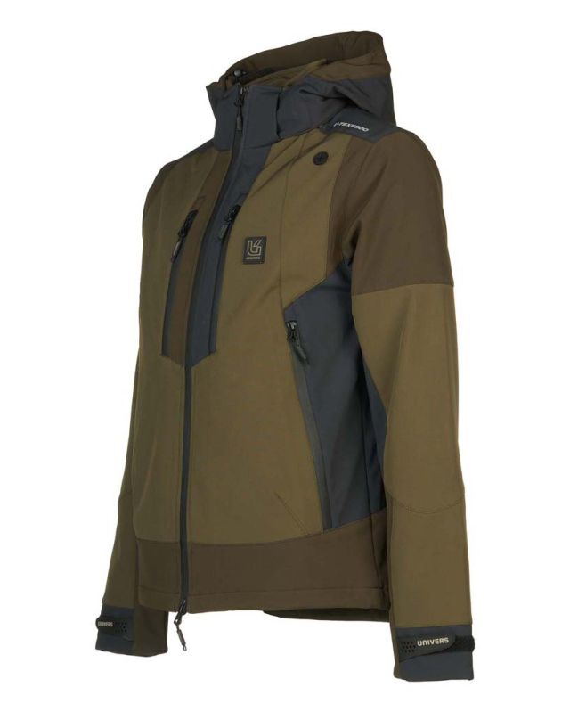 Prodotto: UNIVERS - GIACCA DA CACCIA STELVIO VERDE IN SOFTSHELL U-TEX