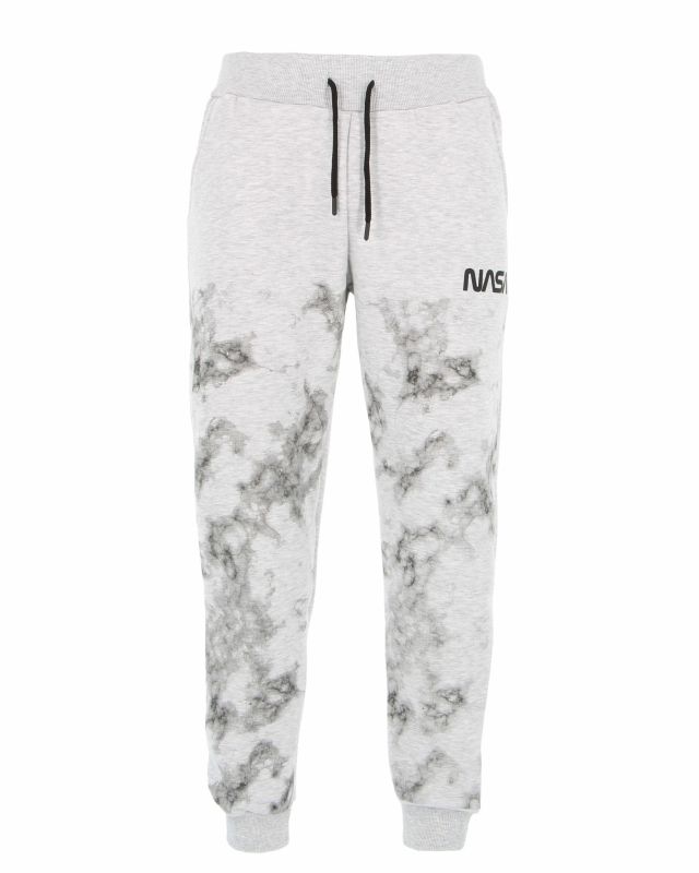 Prodotto: NASA - PANTALONE FELPA GRIGIO MELANGE DA UOMO CON POLSINO