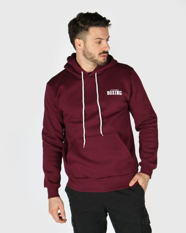 Prodotto: XTREME BOXING - FELPA CON CAPPUCCIO BORDEAUX DA UOMO