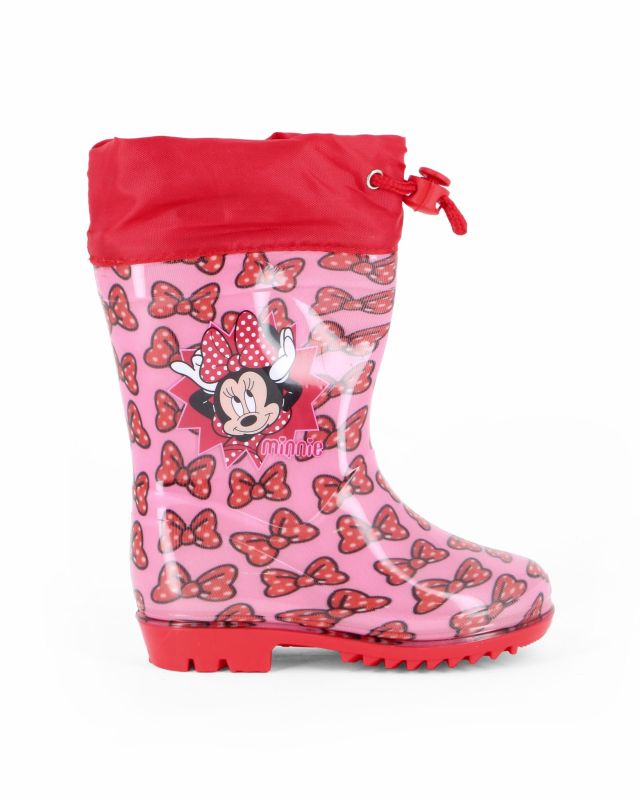 Prodotto: MINNIE - Stivaletto da pioggia rosa da bimba con coulisse
