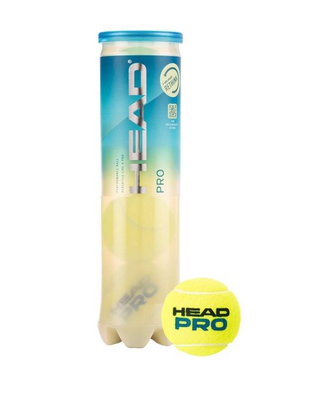 Prodotto: HEAD - PALLE TENNIS PRO TUBO 4 PZ - 571604/034