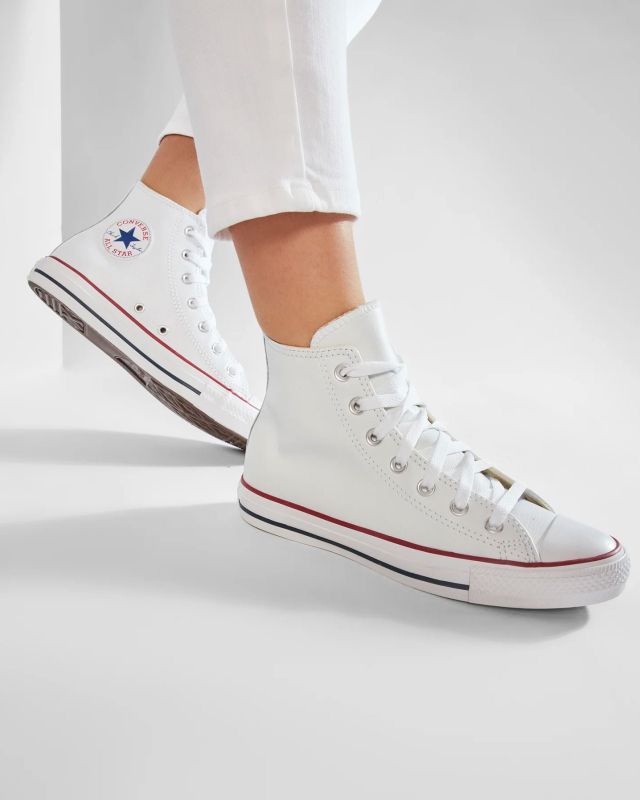 Prodotto: CONVERSE SCARPA BIANCA ALL STAR HIGH LEATHER CORE - 132169C