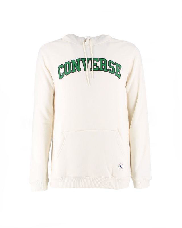 Prodotto: CONVERSE - Felpa panna e verde con cappuccio
