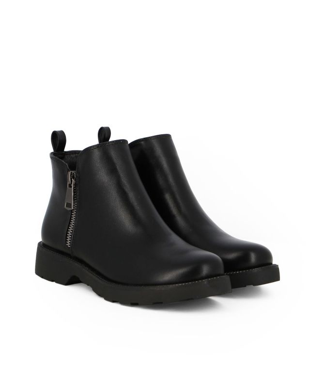 Prodotto: MISS GLOBO - Stivaletto nero con doppia zip laterale, tacco 9cm
