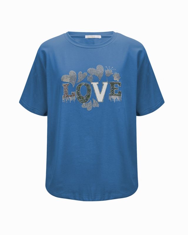 Prodotto: BACHATA - Tshirt manica corta con scritta "LOVE"