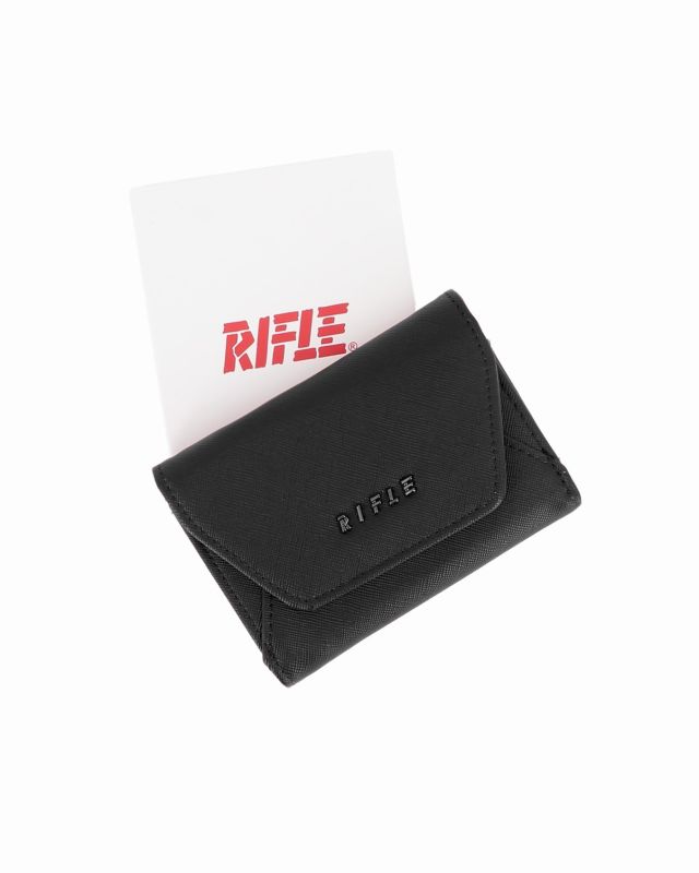Prodotto: RIFLE - Portafoglio nero da donna con logo