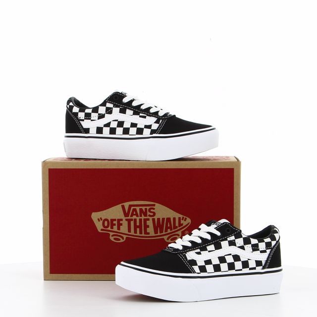 Prodotto: VANS - SCARPA WARD PLATFORM GS 1-6 CNV BLK-WHT - VN0A4UUV5GX1