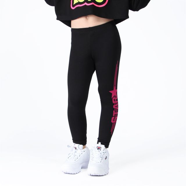 Prodotto: BACHATA - BIMBA LEGGINGS NERO/FUXIA