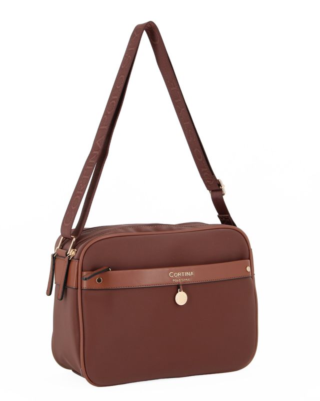 Prodotto: TRACOLLA RETT.C/TASCA FRONT+CHARM DORATO