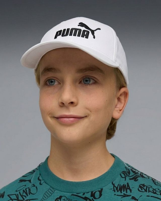 Prodotto: PUMA - CAPPELLO DA BASEBALL JUNIOR  BIANCO ESSENTIAL N.1 LOGO ,  026853-01