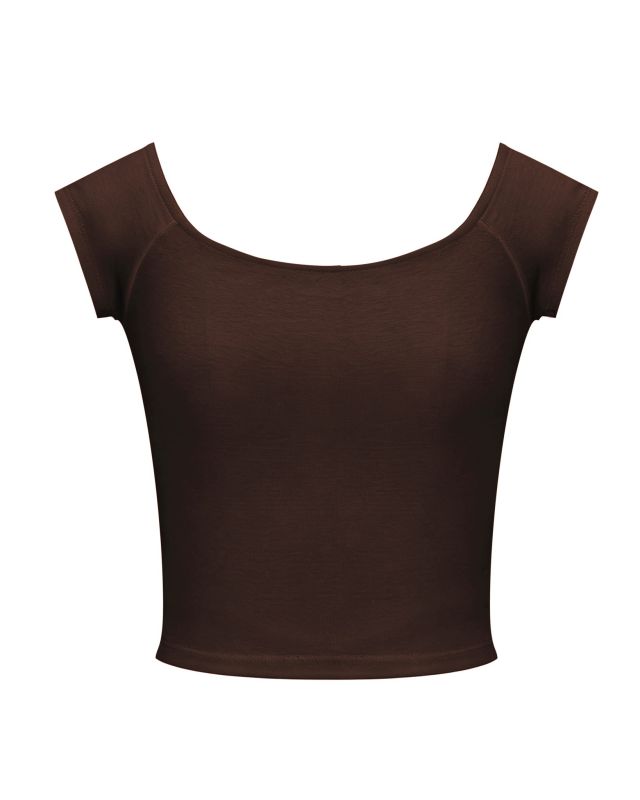 Prodotto: BACHATA - Top crop marrone