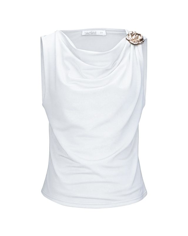 Prodotto: BACHATA - Tshirt smanicata con dettaglio metallico