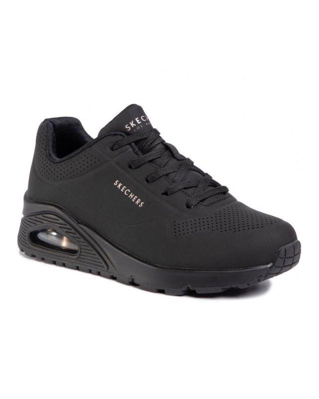 Prodotto: SKECHERS - UNO - STAND ON AIR - Sneakers nera da donna con tomaia traforata