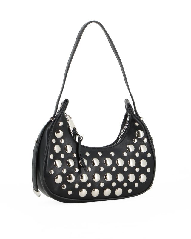 Prodotto: NARDINI - Minibag nera con borchie metalliche argentate