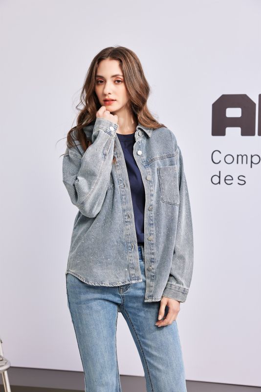 Prodotto: BACHATA - CAMICIA DI JEANS DA DONNA CON STRASS