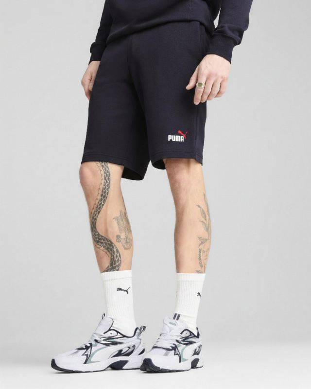 Prodotto: PUMA - SHORT BLU ESSENTIAL 2 COLOR N.1 LOGO  ROSSO, 684715-19
