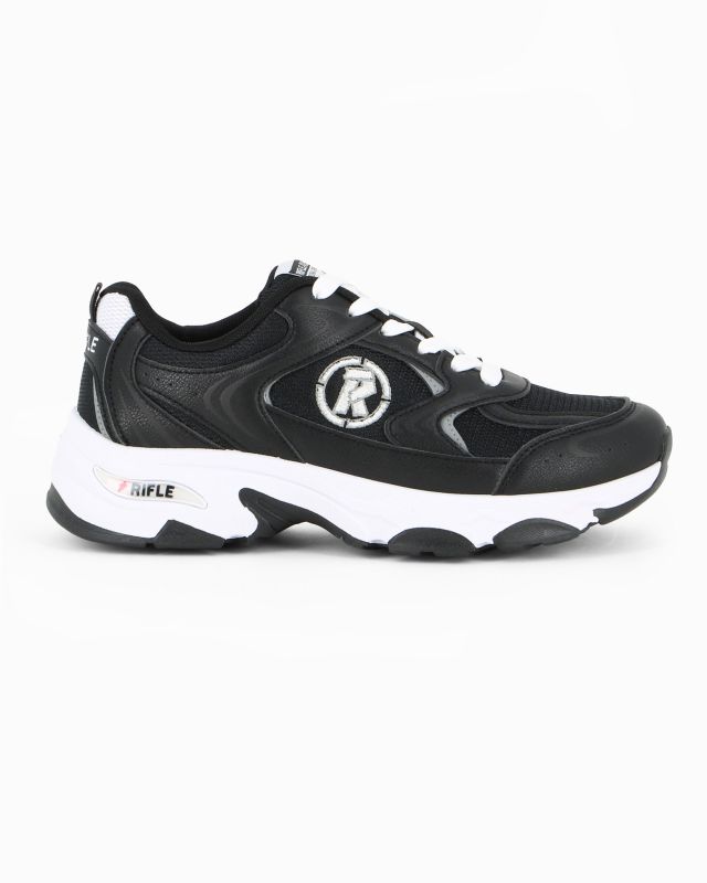 Prodotto: RIFLE - Scarpa nera da uomo con lacci