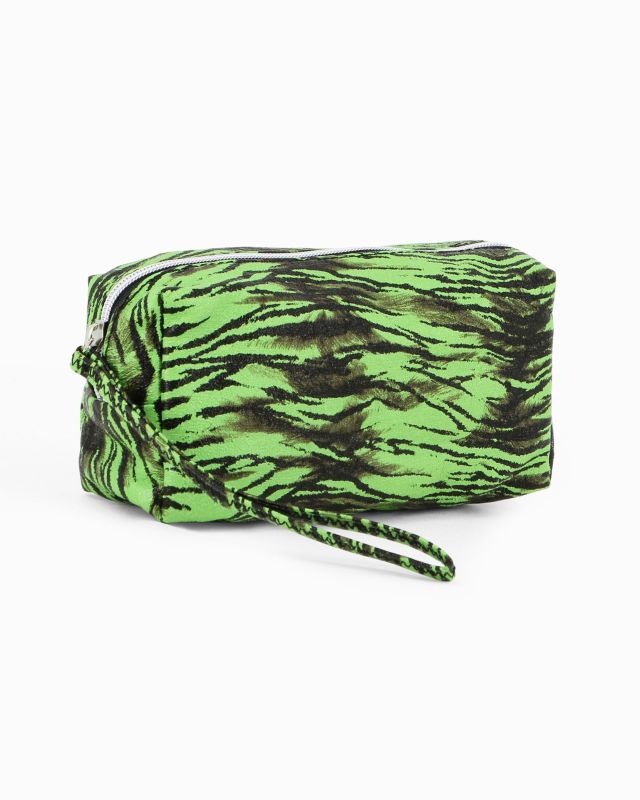 Prodotto: NARDINI - Borsello animalier verde con polsiera