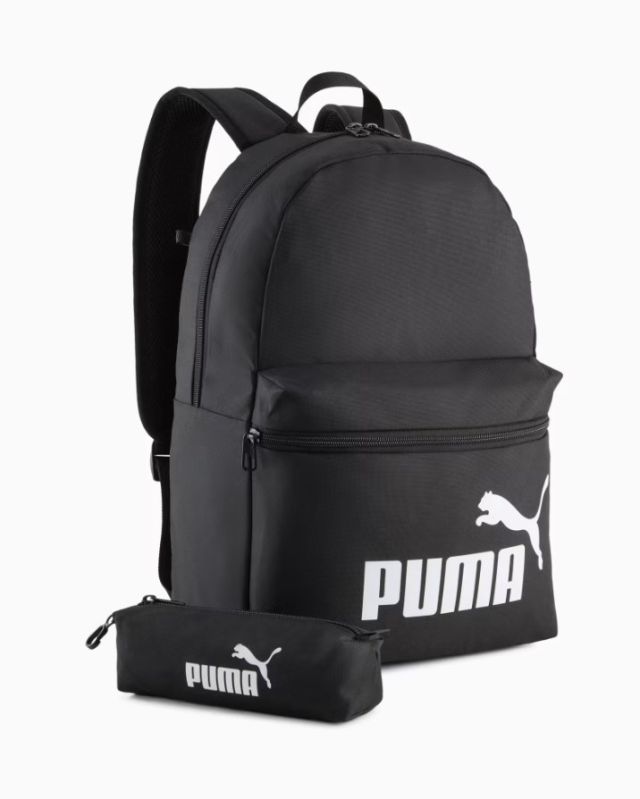 Prodotto: PUMA - ZAINO + BORSELLO NERO PHASE BACKPACK LOGO BIANCO,  092190-01