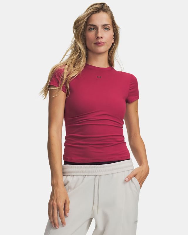 Prodotto: UNDER ARMOUR -T- SHIRT MEZZA MANICA MOTION FITTED SS ROSSO BORDEAUX DA DONNA,   6013774_0622