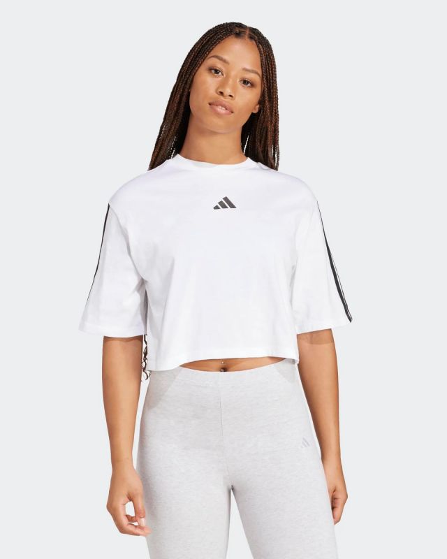 Prodotto: ADIDAS - T-SHIRT BIANCA DA DONNA ESSENTIALS 3 STRIPES - JD4999