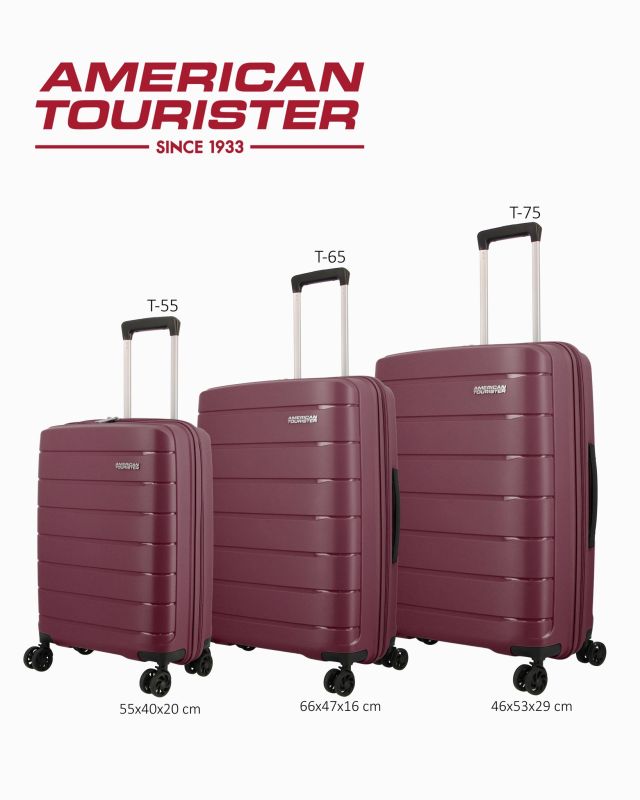Prodotto: AMERICAN TOURISTER - TROLLEY BORDEAUX 4 RUOTE IN ABS CON COMBINAZIONE TSA