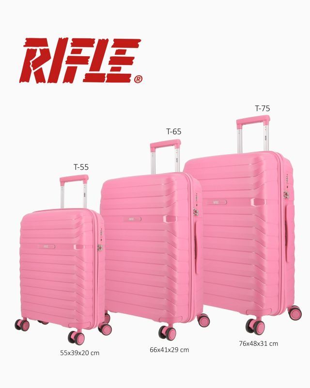 Prodotto: RIFLE - TROLLEY ROSA IN ABS 4 RUOTE CON COMBINAZIONE TSA