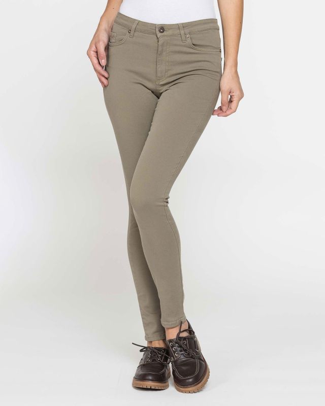 Prodotto: CARRERA - LEGG-JEANS BEIGE DONNA 5 tasche con zip