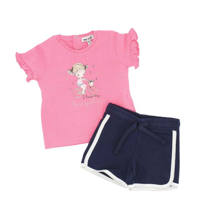 Prodotto: AMERICAN RAP - BABY FEMMINUCCIA TSHIRT MEZZA MANICA CON SHORTS