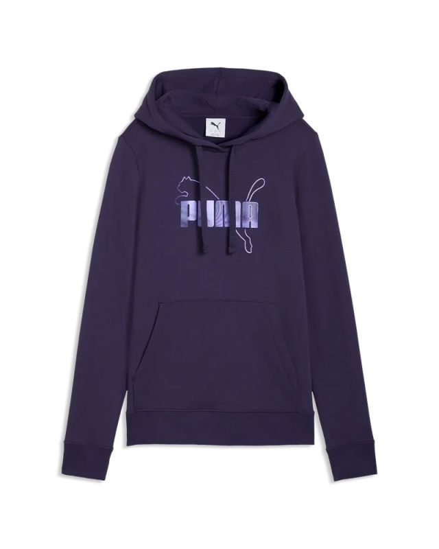 Prodotto: PUMA - FELPA CON CAPPUCCIO VIOLA ESSENTIAL LOGO LAB METALLIC  ROSA  DA DONNA, 691829-64