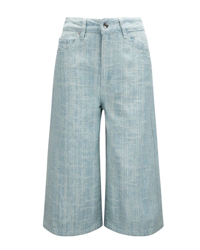 Prodotto: BACHATA - Bermuda blu jeans finto strappato