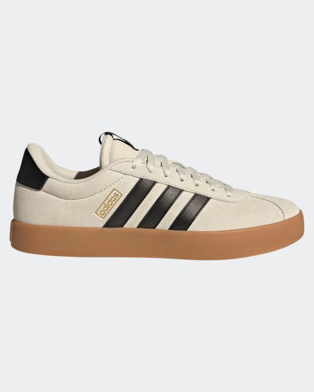 Prodotto: ADIDAS - SNEAKERS VL COURT 3.0 BEIGE CON DETTAGLI NERI E ORO  DA UOMO, JR2222
