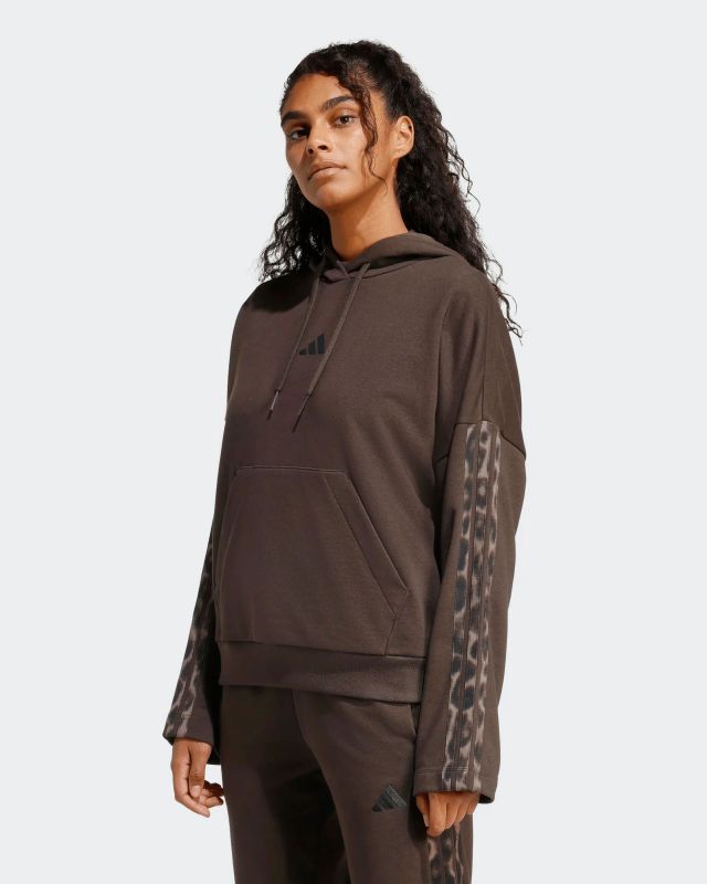 Prodotto: SWEAT C/CAPP.AOP FT HD BROWN LEO