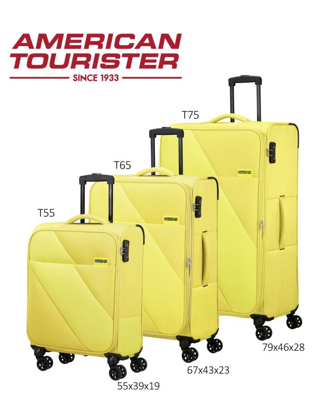 Prodotto: AMERICAN TOURISTER - TROLLEY LIME IN TESSUTO ESPANDIBILE CON LUCCHETTO TSA