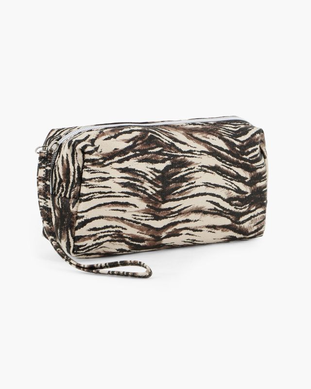 Prodotto: NARDINI - Borsello animalier beige con polsiera