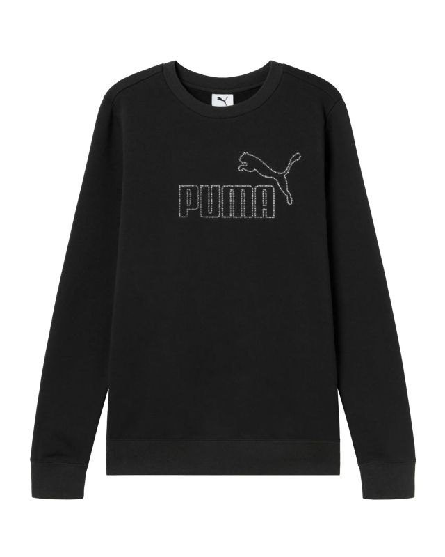 Prodotto: PUMA -FELPA NERA ESSENTIAL RHINESTONE  DA DONNA,   693542-01