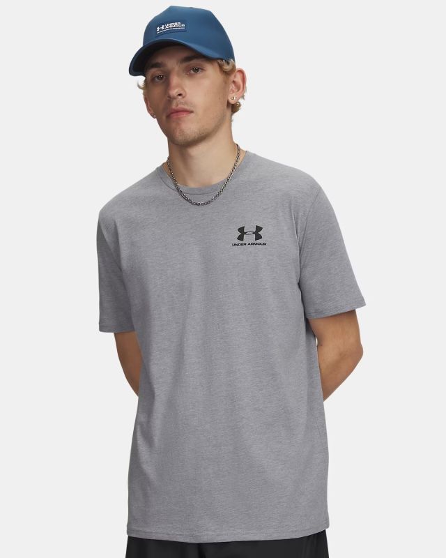 Prodotto: UNDER ARMOUR  - T- SHIRT MEZZA MANICA SPORTSTYLE LEFT  GRIGIA DA UOMO,  1326799_0036